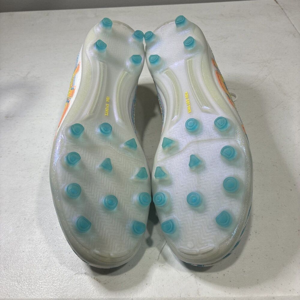 IDA Women's Rise Elite FG/AG Soccer Cleats, Size 8.5- White & Blue - Picture 5 of 5